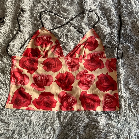 Vintage TRIPP NYC Rose Halter Tank: size S - Picture 10 of 10